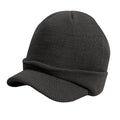 Charcoal - Front - Result Winter Essentials Esco Army Knitted Hat