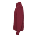 Burgundy - Side - Awdis Mens Sophomore Zip Neck Sweatshirt