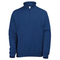 New French Navy - Front - Awdis Mens Sophomore Zip Neck Sweatshirt