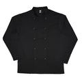 Black - Front - Dennys Unisex Adult Long-Sleeved Chef Jacket