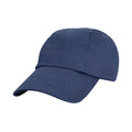 Navy - Front - Result Headwear Childrens-Kids Cotton Low Profile Cap