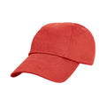 Red - Front - Result Headwear Childrens-Kids Cotton Low Profile Cap