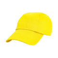 Yellow - Front - Result Headwear Childrens-Kids Cotton Low Profile Cap