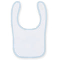 White-Pale Blue - Front - Larkwood Toddler Bib