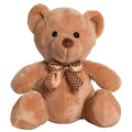 Brown - Front - Mumbles Velvet Bear Plush Toy