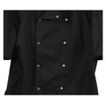 Black - Back - AFD Unisex Adult Coolmax Short-Sleeved Chef Jacket