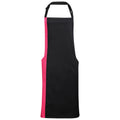 Black-Lime - Front - Premier Contrast Bibbed Full Apron