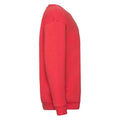 Red - Side - Fruit of the Loom Childrens-Kids Premium Drop Shoulder Sweatshirt