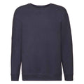 Deep Navy - Front - Fruit of the Loom Childrens-Kids Premium Drop Shoulder Sweatshirt