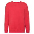 Red - Front - Fruit of the Loom Childrens-Kids Premium Drop Shoulder Sweatshirt