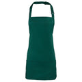 Bottle Green - Front - Premier Colours 2 in 1 Full Apron