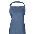 Indigo Denim - Back - Premier Unisex Adult Plain Apron