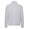 Heather Grey - Back - Fruit Of The Loom Mens Heather Premium Sweatshirt