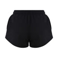 Jet Black - Back - AWDis Cool Womens-Ladies Girlie Sweat Shorts