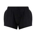 Jet Black - Front - AWDis Cool Womens-Ladies Girlie Sweat Shorts