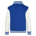 Royal Blue-White - Back - Awdis Childrens-Kids Varsity Jacket