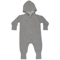 Heather Marl - Front - Babybugz Baby Heather All-In-One Nightwear