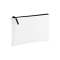 White-Black - Front - Bagbase Plain Pouch