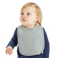 Heather Marl - Back - Babybugz Baby Heather Plain Bib