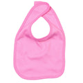 Bubblegum Pink - Front - Babybugz Baby Plain Bib