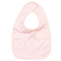 Powder Pink - Front - Babybugz Baby Plain Bib