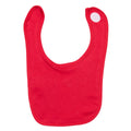 Red - Back - Babybugz Baby Plain Bib