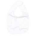 White - Front - Babybugz Baby Plain Bib