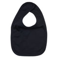 Black - Front - Babybugz Baby Plain Bib