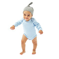 Heather Marl - Back - Babybugz Baby Heather Knotted Hat