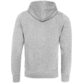 Grey - Back - Awdis Unisex Adult Chunky Heather Hoodie