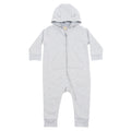 Heather Grey - Front - Larkwood Toddler Fleece All-In-One Nightwear