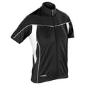 Black-White - Front - Spiro Womens-Ladies Bikewear Cycling Jersey