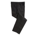 Black - Side - Dennys Unisex Adult Elasticated Chef Trousers