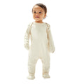 Natural - Side - Babybugz Baby Organic Sleepsuit