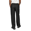 Black - Back - Dennys Unisex Adult Elasticated Chef Trousers