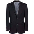 Black - Front - Brook Taverner Mens Concept Zeus Suit Jacket