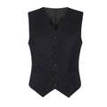 Black - Front - Brook Taverner Womens-Ladies Concept Omega Waistcoat