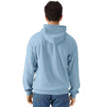 Stone Blue - Back - Gildan Mens Softstyle Midweight Full Zip Hoodie