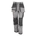 Grey-Black - Front - WORK-GUARD by Result Unisex Adult X-Over Holster Pocket Trousers