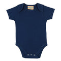 Navy - Front - Larkwood Toddler Short-Sleeved Bodysuit