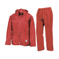 Red - Front - Result Unisex Adult Waterproof Jacket And Trousers Set