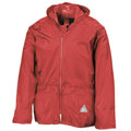 Red - Back - Result Unisex Adult Waterproof Jacket And Trousers Set