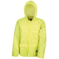 Neon Yellow - Back - Result Unisex Adult Waterproof Jacket And Trousers Set