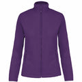 Purple - Front - Kariban Womens-Ladies Maureen Microfleece Jacket