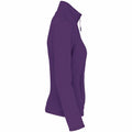 Purple - Side - Kariban Womens-Ladies Maureen Microfleece Jacket