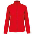 Red - Front - Kariban Womens-Ladies Maureen Microfleece Jacket