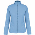 Sky Blue - Front - Kariban Womens-Ladies Maureen Microfleece Jacket