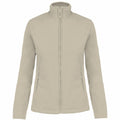 Beige - Front - Kariban Womens-Ladies Maureen Microfleece Jacket