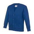 Deep Royal Blue - Front - Awdis Childrens-Kids Academy Cardigan