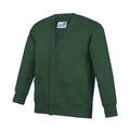 Green - Front - Awdis Childrens-Kids Academy Cardigan